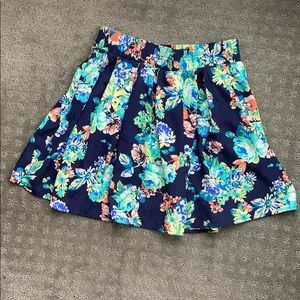 Floral Polyester Skirt